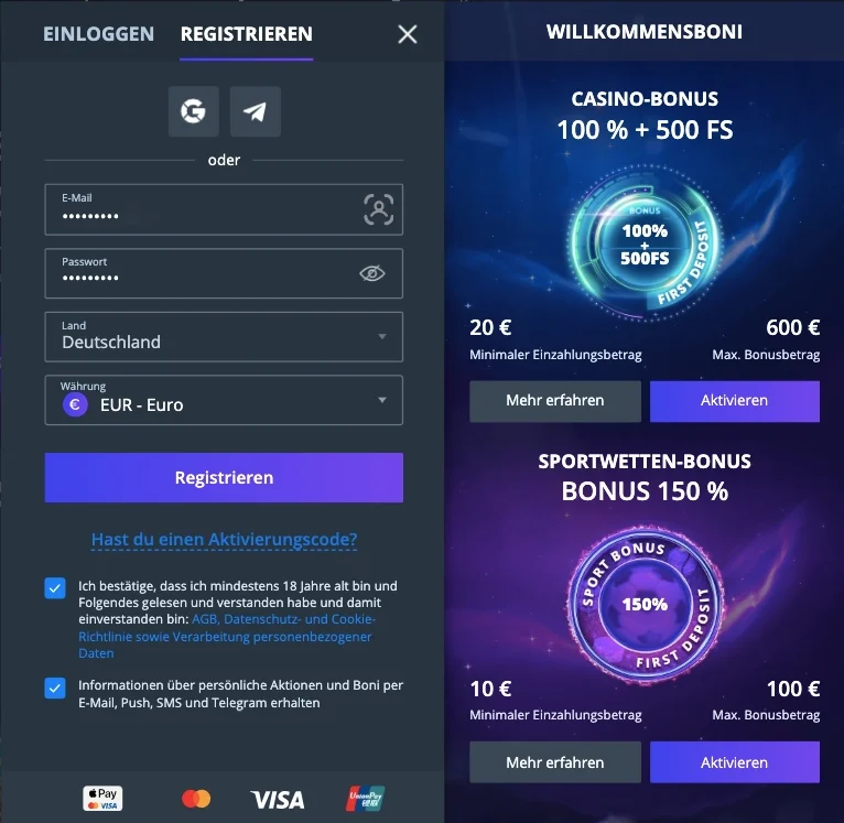 registrierung